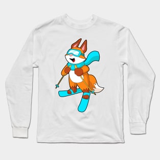 Fox Skier Ski Long Sleeve T-Shirt